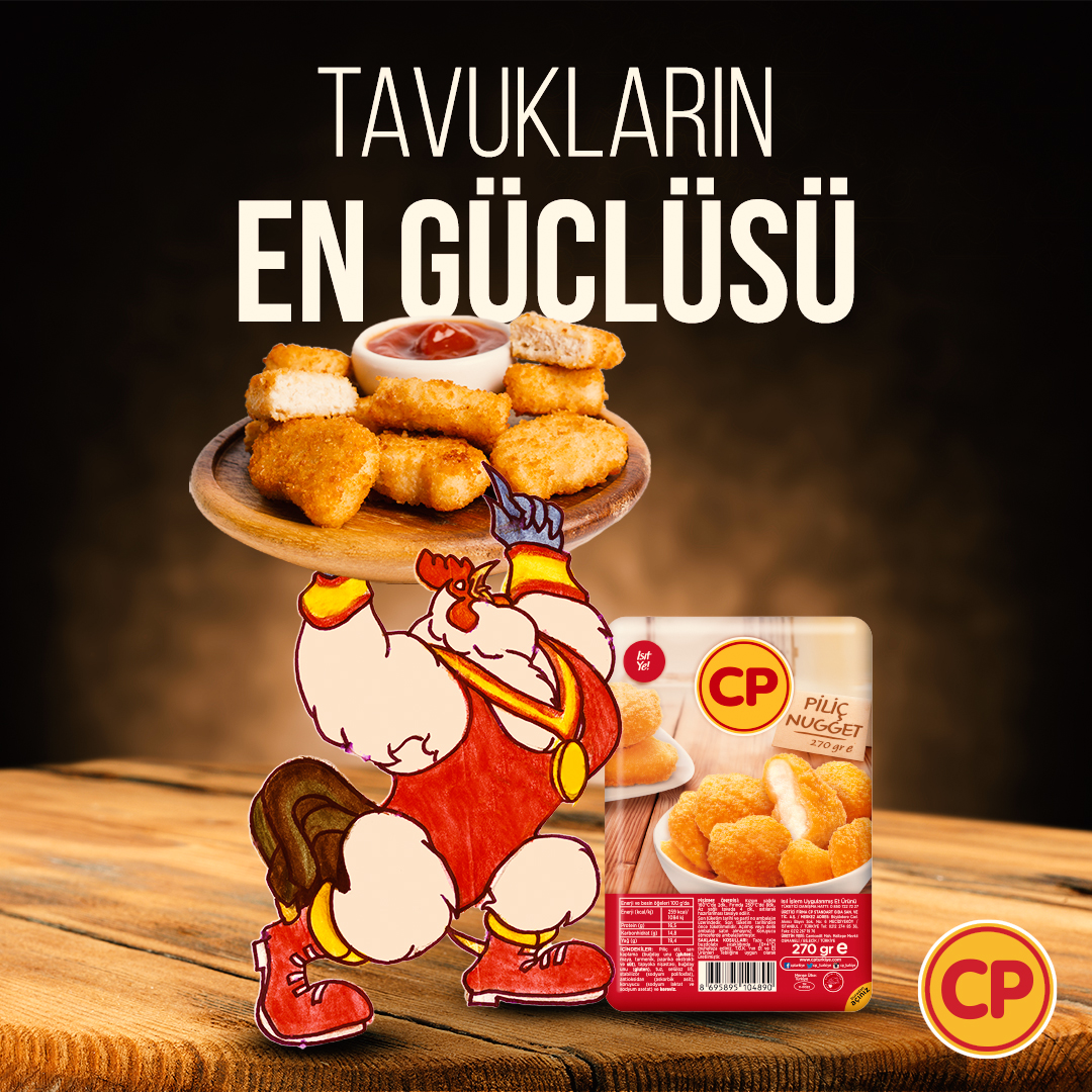 CP_Turkiye's tweet photo. Tavukların en güçlüsü tartışmasız CP Tavuk! 💪🐔

#cptürkiye #tavuk #chicken #tavuk #ızgara #lezzet #yemek #food #çıtır #nugget https://t.co/v8GK1ACqAF