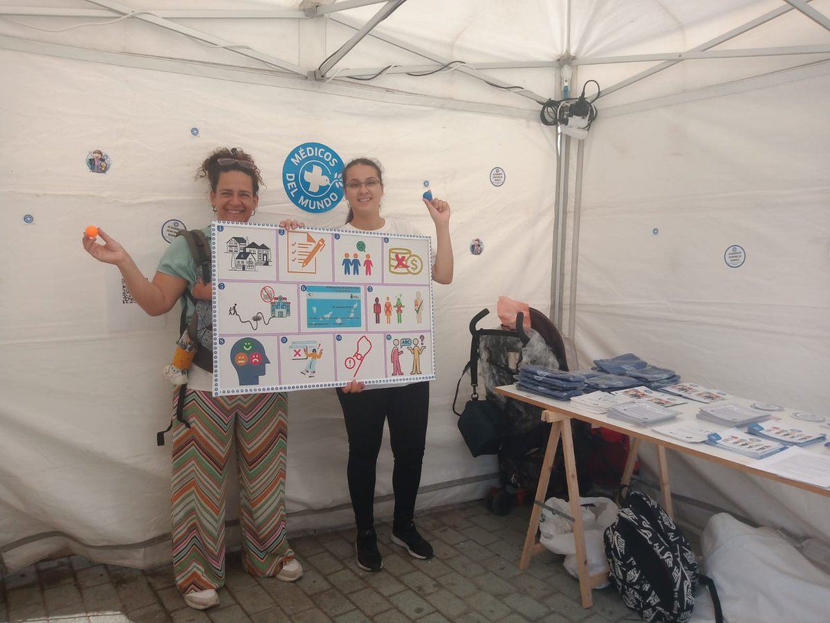 MDMCanarias's tweet photo. El sábado estuvimos en ESPAL haciendo una actividad con las familias para dar visibilidad a todas las barreras que existen para el Acceso al Sistema Sanitario #SanidadSinBarreras https://t.co/K0p3QnLXv6