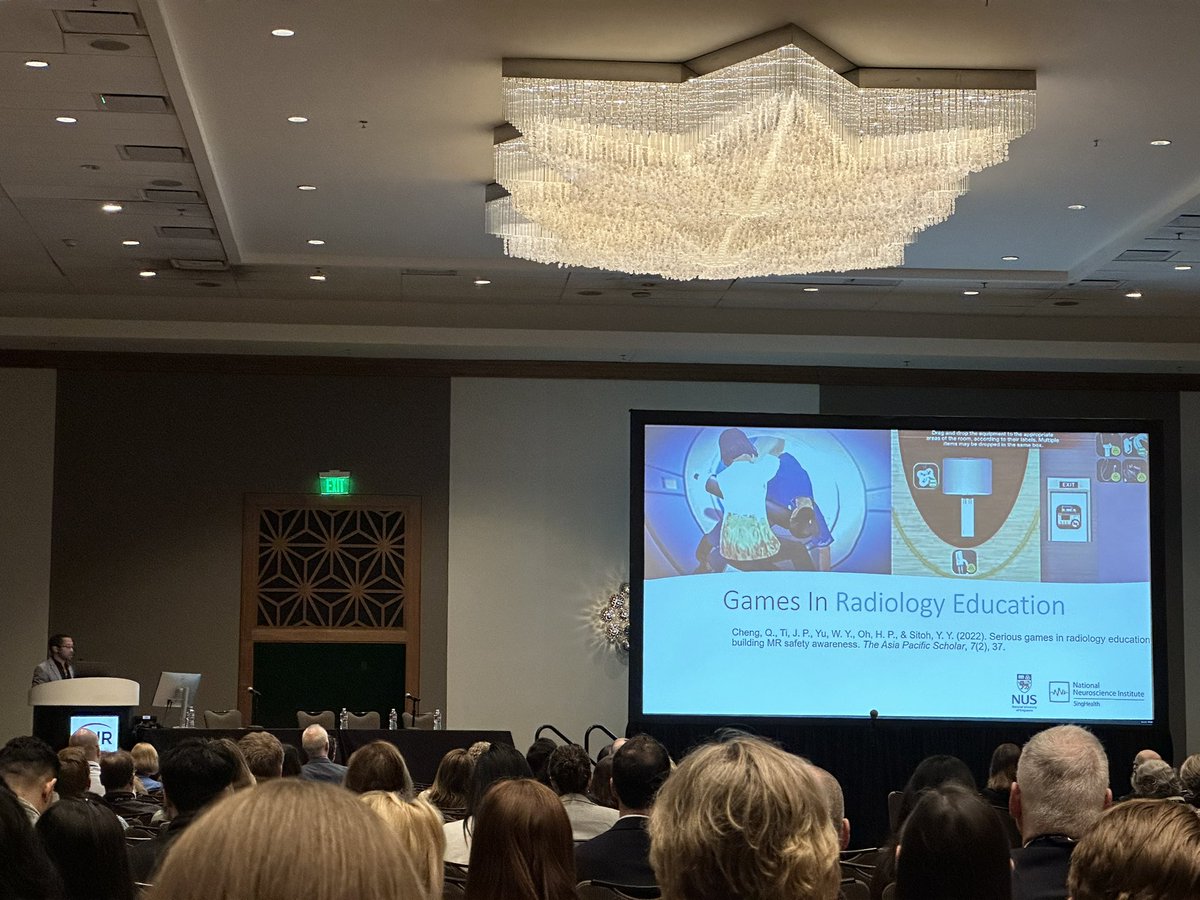 AnasAtassi95's tweet image. Great talk by @Mindtoggle about employing play for improving and elevating education 

As a gamer myself (also someone who was almost going to pursue game design) I think there’s huge potential for gaming in Radiology that is yet to be tapped into!
#AUR23 @UAMSRadiology