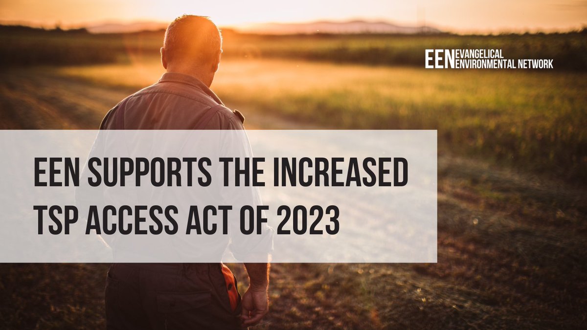 We proudly support the efforts of @SenatorBraun and  <a href="/SenatorBennet/">Michael Bennet</a>'s Increased TSP Access Act of 2023. Read our full statement here on our website: creationcare.org/news-blog/news…