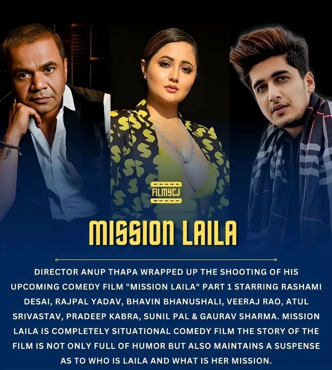 Super Excited about this one 
Mission Laila ♥️
So proud of you and your team 💙 

#MissionLaila #veerajrao #AtulSrivastava #PradeepKabra #BhavinBhanushali #sunilpal 
#RashamiDesai