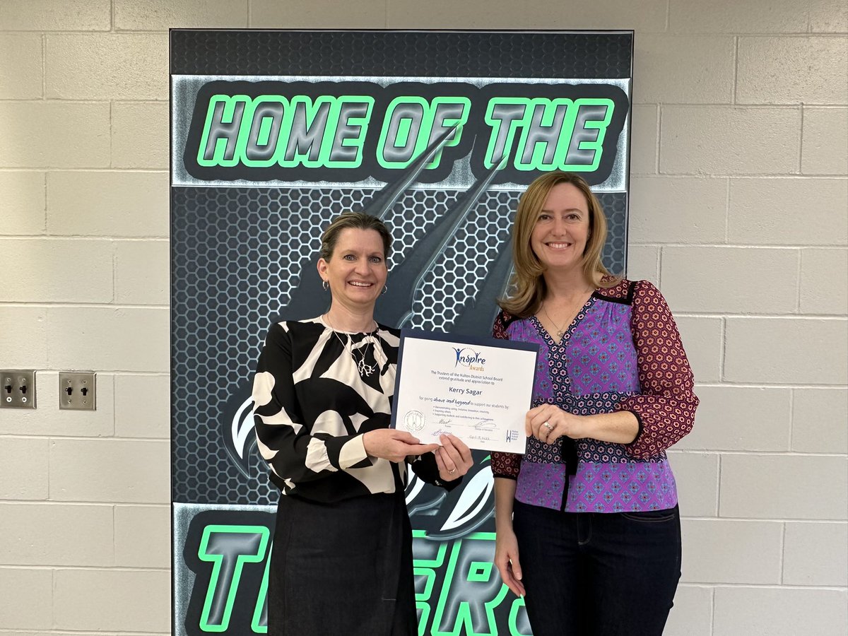Congratulations Vice-Principal Kerry Sagar for winning this amazing “Inspire Award” for all her care and support for TAB students. Ms.Sagar really does go above and beyond every day! #TABInspiration #blakelock #tabtigers
