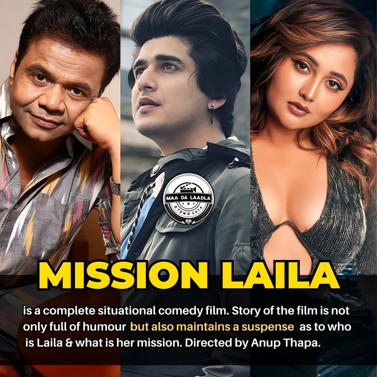 BhavinBhanush17's tweet photo. Super Excited about this one 
Mission Laila ♥️
So proud of you and your team 💙 

#MissionLaila #veerajrao #AtulSrivastava #PradeepKabra #BhavinBhanushali #sunilpal 
#RashamiDesai https://t.co/rI92tyrT2D