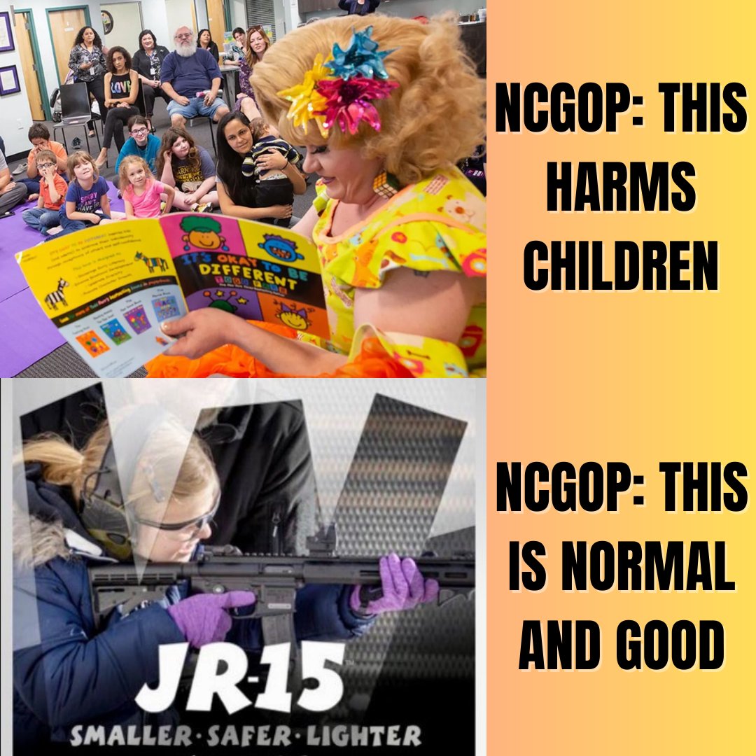 ProgressNow_NC's tweet photo. MAGA Republicans are more concerned about drag queens reading to kids than they are about giving kids guns.
#ncpol #ncga #HB673 #DragShows #LGBTQ https://t.co/0VOVenUGLy