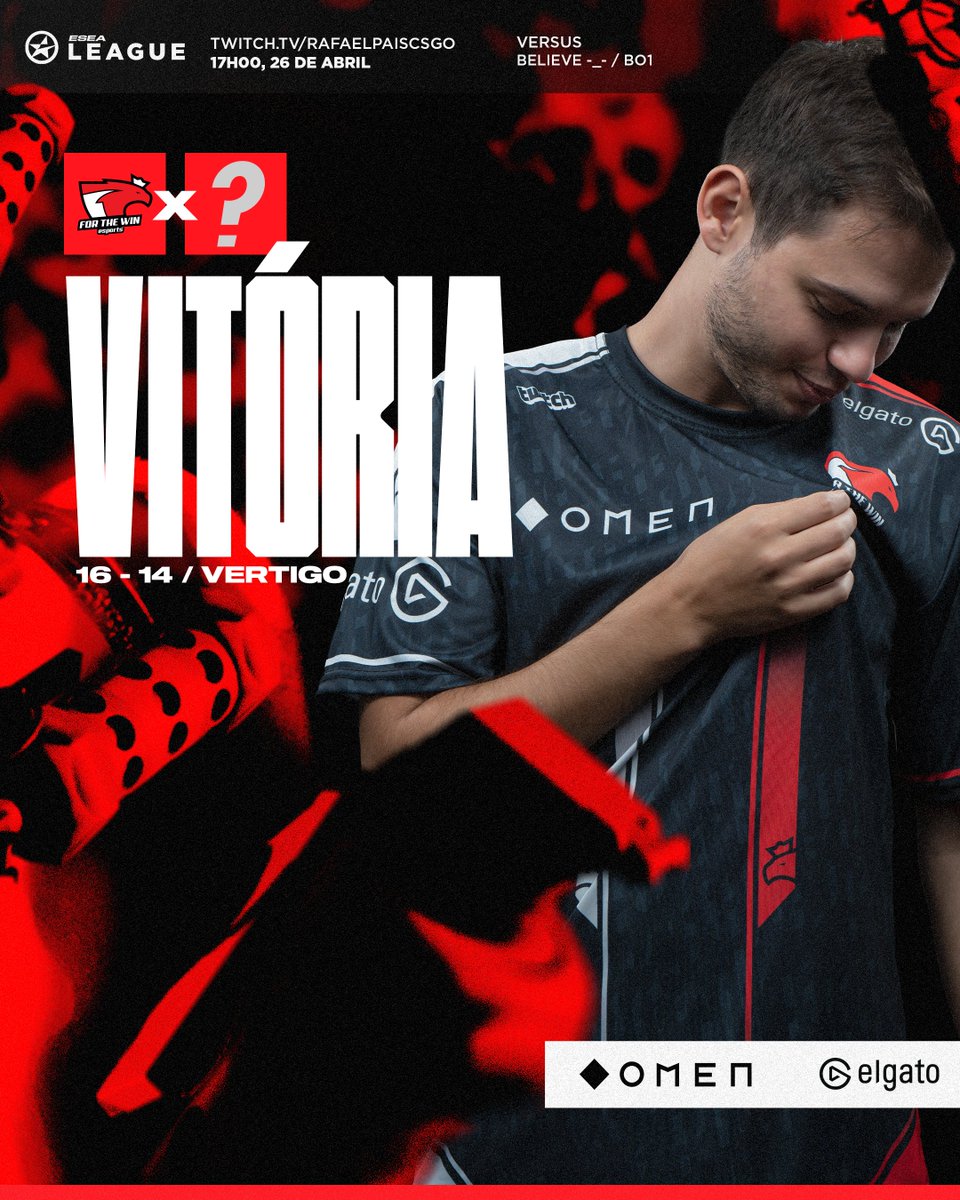 ftwesports's tweet image. Está feito 🔥

Conseguimos a vitória frente a #Believe por 16-14 e seguimos invictos na @ESEA Advanced 💪

📈 3-0

#ftwesports #ftwarmy #ftwcsgo #OMENFTW #elgatoFTW