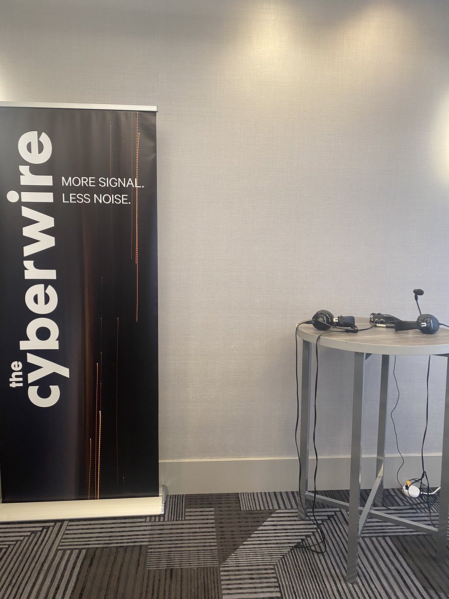 So great catching up with the <a href="/thecyberwire/">CyberWire Daily, by N2K</a> team at #RSAC