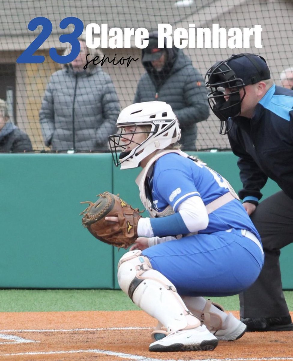RockUSoftball's tweet photo. SENIOR SPOTLIGHT✨

Our next Senior Spotlight is Clare Reinhart! Congrats, Clare! We 🫶🏻 you!!

Senior day is this Saturday @ 12 &amp; 2! Come out to Loyola Park to support our AMAZING seniors!

@ClareReinhart https://t.co/iFIT8y4E7f