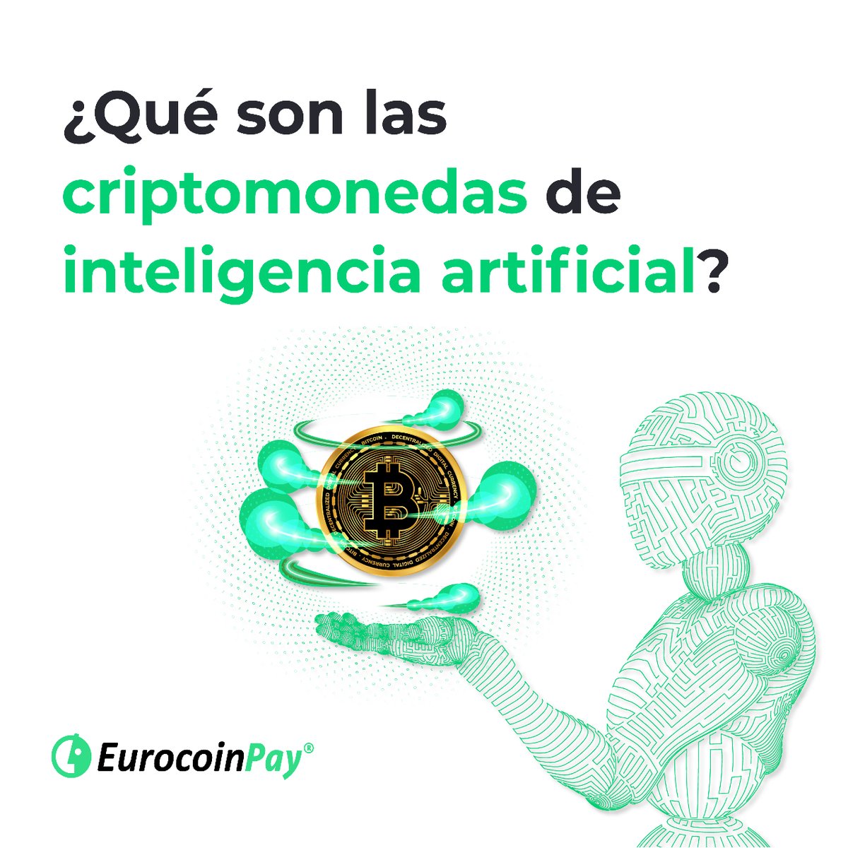 eurocoinpay's tweet photo. ¡Hoy te contamos qué son la #criptomonedas de #InteligenciaArtificial!💥
¿Las conocías?🤔 ¡Te leemos en comentarios!👀
#criptoactivos #criptoactivosdigitales https://t.co/R0tg2GucM4