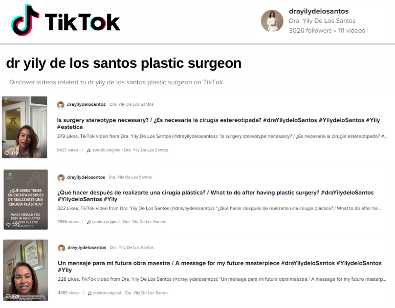 YilyPlastica's tweet photo. Tienes dudas acerca de la cirugía plástica? ¡Visita mi TikTok y descubre vídeos con información importante!
https://t.co/vowGQwCwpS #draYilydeloSantos
#YilydeloSantos #Yily #cirugiaplastica #plasticsurgery #cirugiaestetica https://t.co/bdImnvOj3e