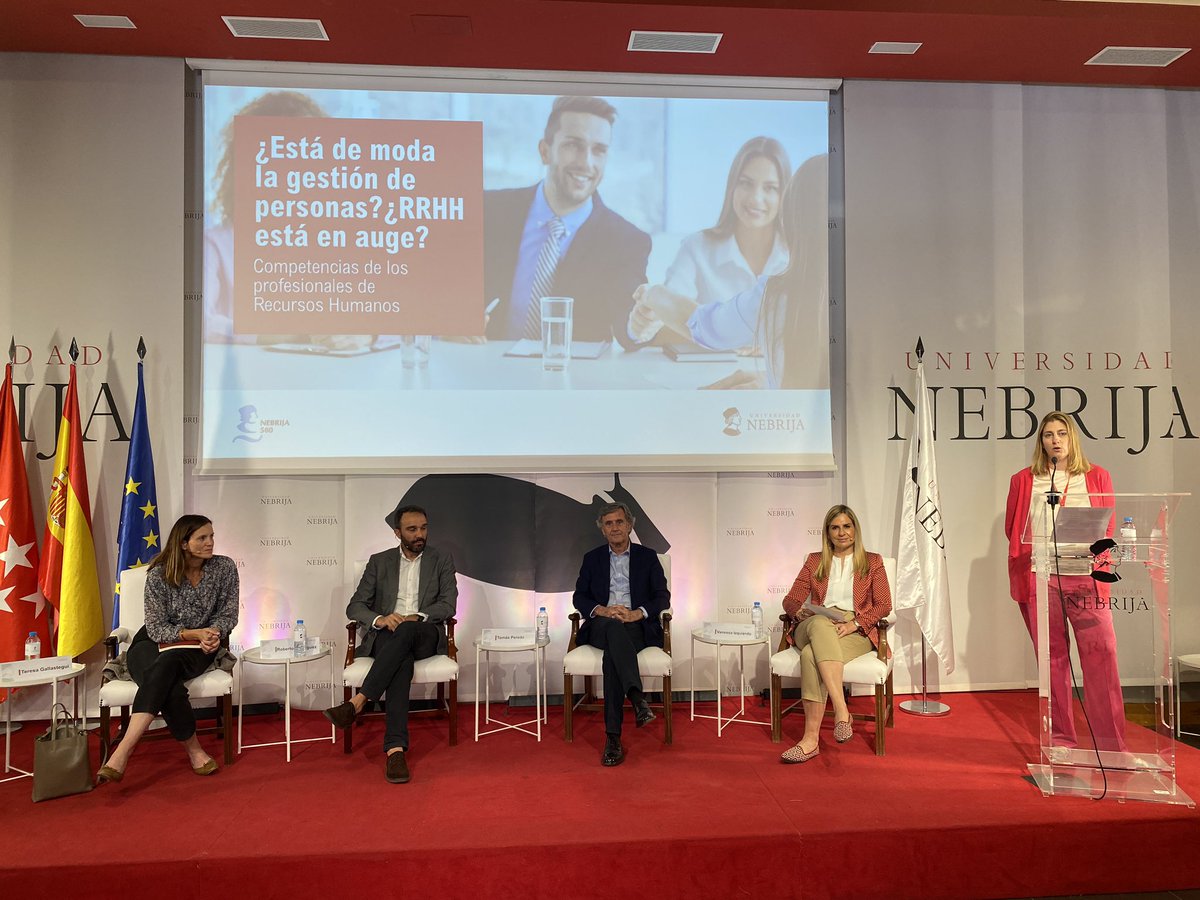 Universidad Nebrija (@nebrija) on Twitter photo Nos adentramos en el sector de los Recursos Humanos con Vanessa Izquierdo de <a href="/sagardoyschool/">Sagardoy Business & Law School</a>, <a href="/TomasPereda/">Tomás Pereda</a> de <a href="/Fundmashumano/">Fundacion máshumano</a>, Roberto Rodríguez de Danthum y Teresa Gallastegui de <a href="/ecoembes/">Ecoembes</a>. Inaugura el acto la directora de nuestro máster universitario en RRHH, Eva María Iglesias. Nos adentramos en el sector de los Recursos Humanos con Vanessa Izquierdo de <a href="/sagardoyschool/">Sagardoy Business & Law School</a>, <a href="/TomasPereda/">Tomás Pereda</a> de <a href="/Fundmashumano/">Fundacion máshumano</a>, Roberto Rodríguez de Danthum y Teresa Gallastegui de <a href="/ecoembes/">Ecoembes</a>. Inaugura el acto la directora de nuestro máster universitario en RRHH, Eva María Iglesias.