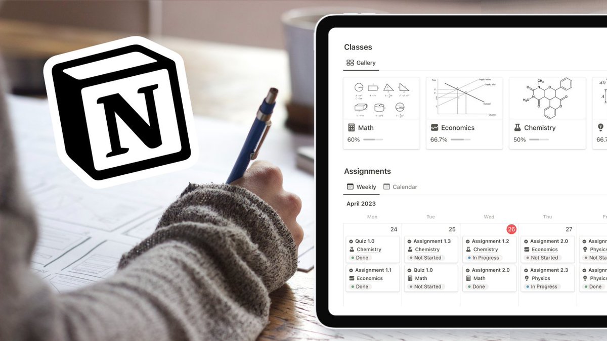 heyeaslo's tweet photo. Stop scrolling if you are a student.

I'll teach you how to organize your school life in Notion. https://t.co/Q2ryLsxPE5