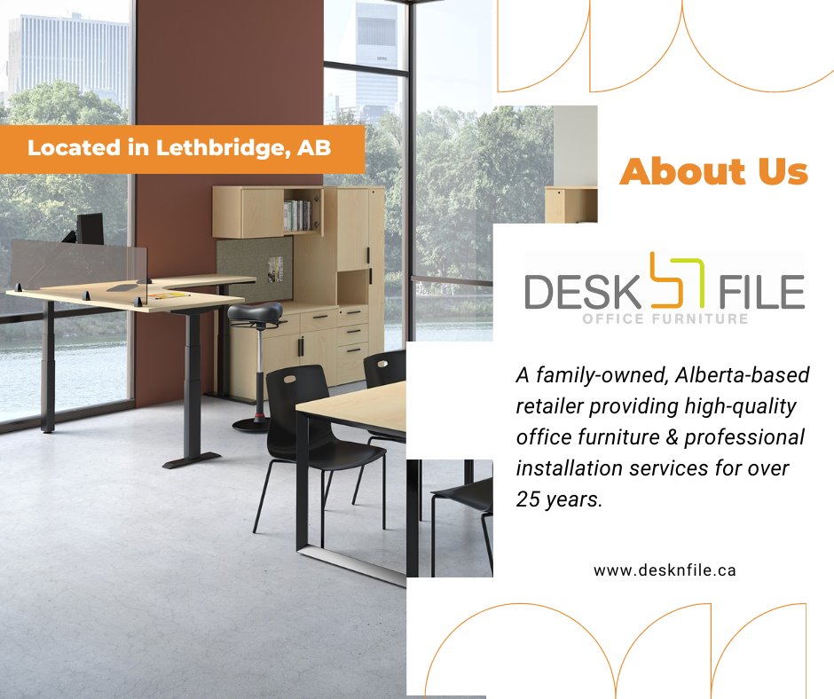 desknfile's tweet photo. Family-owned and Alberta-based, Desk'n File has been your trusted source for top-quality office furniture and expert installation services for over 25 years!🤝

Call Us: 4033088885
Visit: https://t.co/3TwmqVKuLd

#desknfile #lethbridge #smallbusiness #alberta #officefurniture #CA https://t.co/jlTE0vtj7d