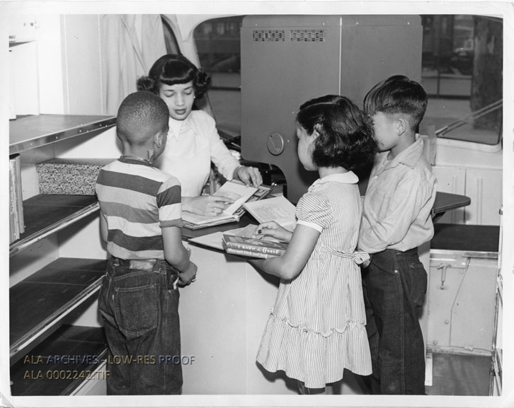 ALA_Archives's tweet photo. It's #LibraryOutreachDay! Let's celebrate meeting library patrons where they are and advocating for library outreach services! Who doesn't love a good bookmobile or books delivered on horseback? #NationalLibraryWeek https://t.co/DJ3NghmCBT