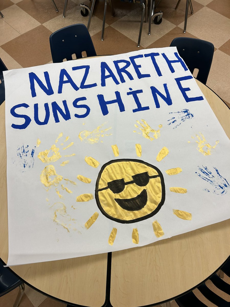 Help us spread the sunshine tomorrow at Nazareth Sunshine Day! The Sunshine Superbowl will occur in the morning with carnival games and fun proceeding into the afternoon. Stay tuned to see who becomes our 2023 champions…👀☀️🏈 <a href="/NazPrinMrB/">Scott Breidinger</a> <a href="/NAHSBlueEagles/">Nazareth Athletics</a> <a href="/TGostony/">Trischia Gostony</a>