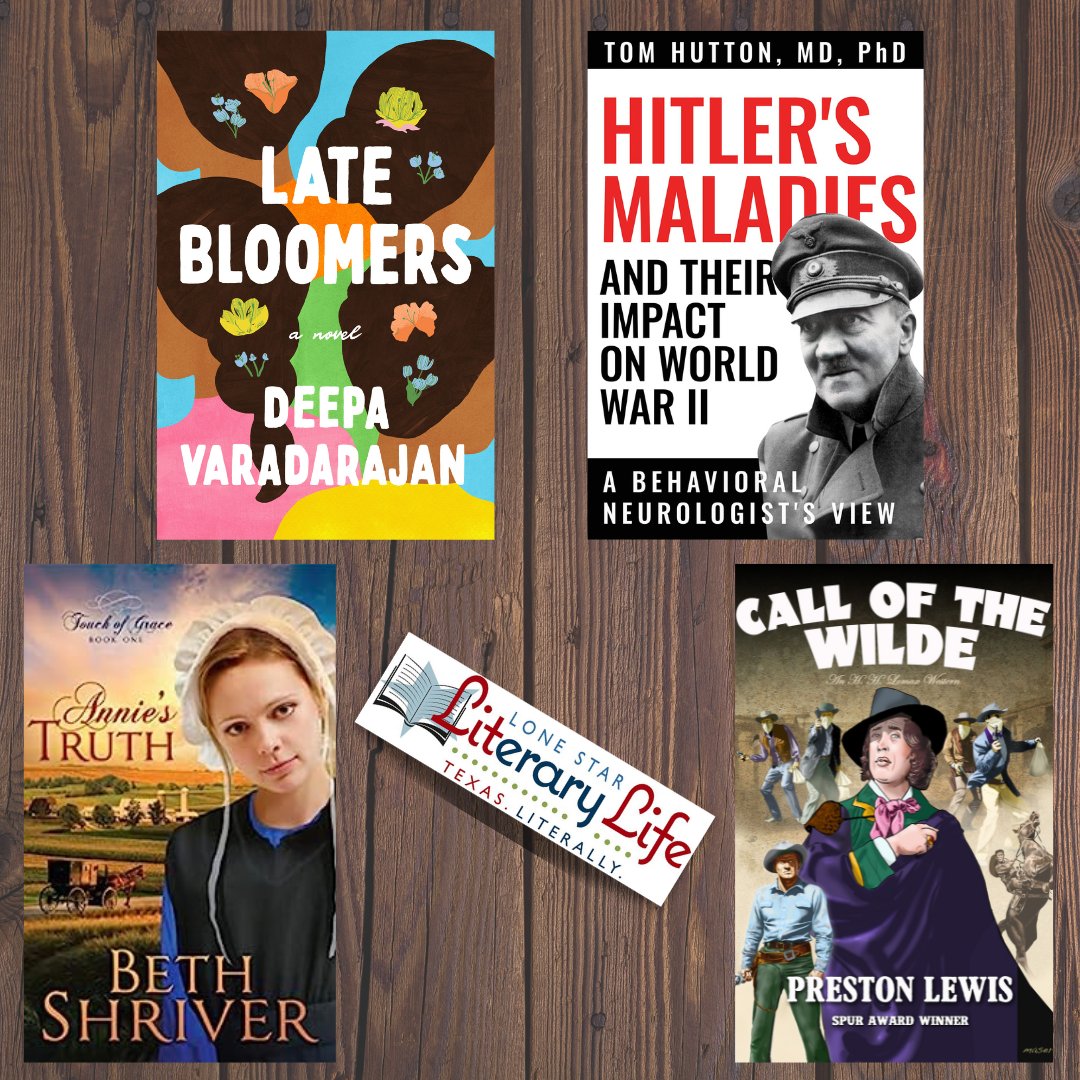 lonestarliterary.com#LoneStarLit #WeekendReads! What are y'all reading this weekend? We're with Deepa Varadarajan / <a href="/penguinrandom/">Penguin Random House 🐧🏠📚</a>; Tom Hutton / <a href="/TTUPress/">Texas Tech University Press</a>; Beth Shriver / Realms; Preston Lewis / <a href="/wolfpackpub/">Wolfpack Publishing</a> 

#LiteraryTexas #TexasAuthors #TexasReaders #FridayReads