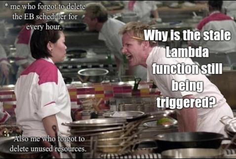 theslsterminal's tweet image. Just another #ServerlessMeme to remind you to delete unnecessary resources on your AWS Cloud.
#Serverless #TheServerlessTerminal