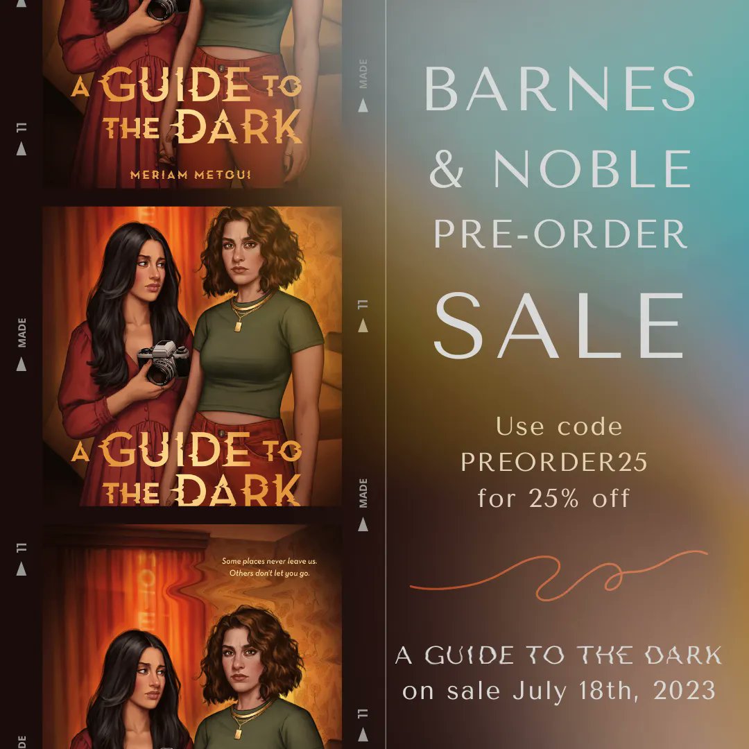 It's that time of year again! If you preorder A GUIDE TO THE DARK from B&N and get 25% off, I will show up to your house and personally thank you. bit.ly/BN-AGTTD #BNPreorder25