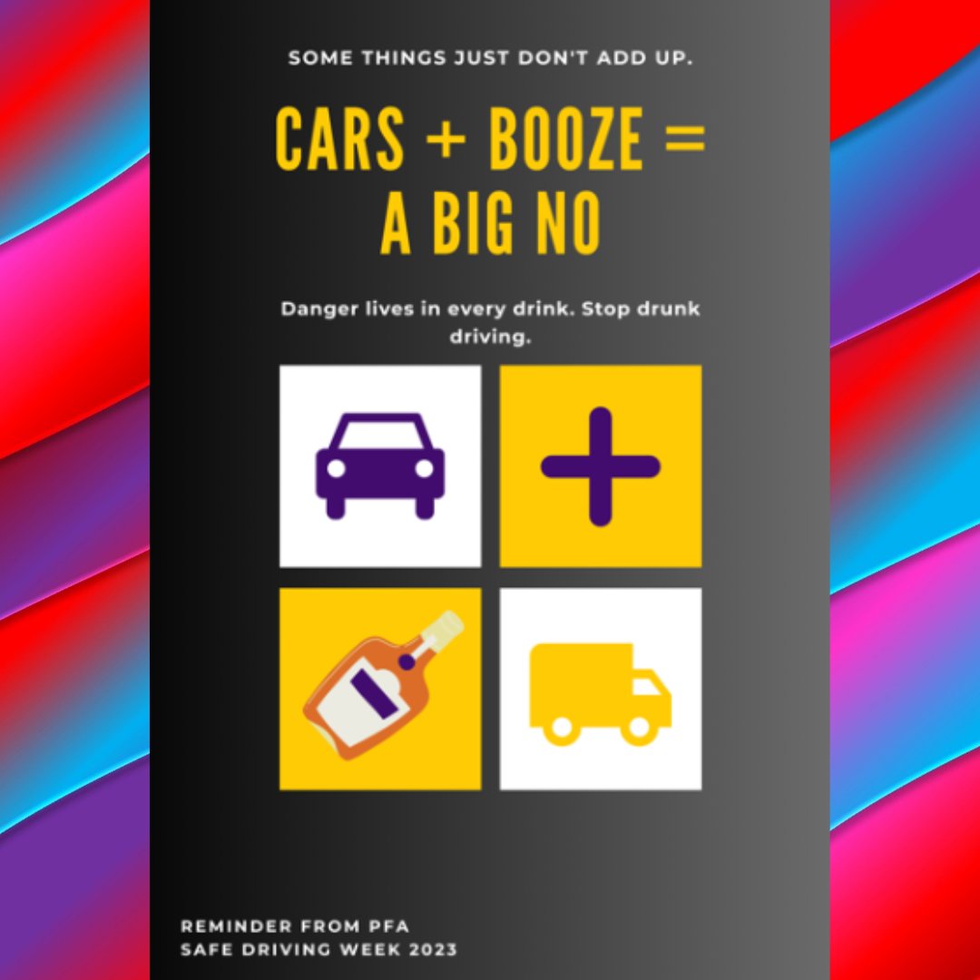 Drinking and using drugs affects your judgment. Field sobriety tests with impaired goggles will be conducted in the front lobby during lunch. All students should come by to see what just one drink will do! #SDW2023