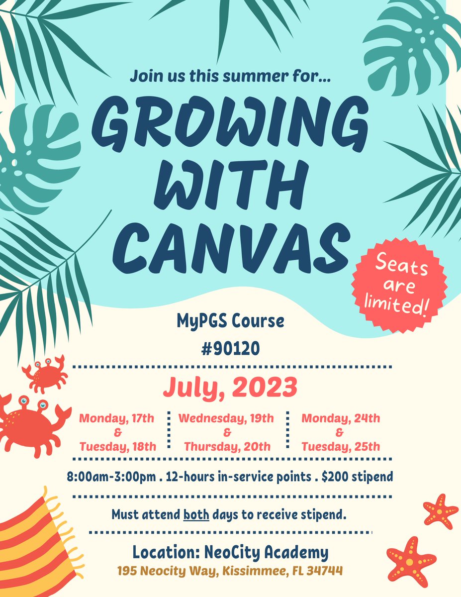 Attention all SDOC Teachers and Instructional Staff... Growing with Canvas Summer Series is back again &amp; we are READY FOR YOU! 🫵

Sign-up on myPGS... space is limited! <a href="/astein032/">Angela Stein</a> <a href="/Greenshirt_Jenn/">Jennifer Guenther</a> <a href="/Osceolaschools/">Osceola Schools</a> <a href="/SClark_4Colts/">Scott Clark</a> <a href="/OsceolaMITD/">OsceolaMITD</a>