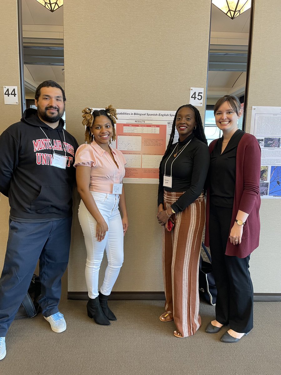 montclair_ling's tweet photo. Savannah and Kya are presenting on their work with Dr. Covey about working memory and language proficiency. https://t.co/bVXZpmsyTD