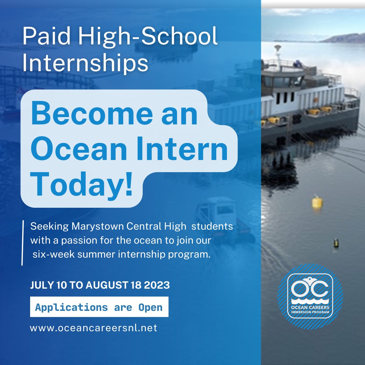 Ocean Careers Immersion Program tweet media
