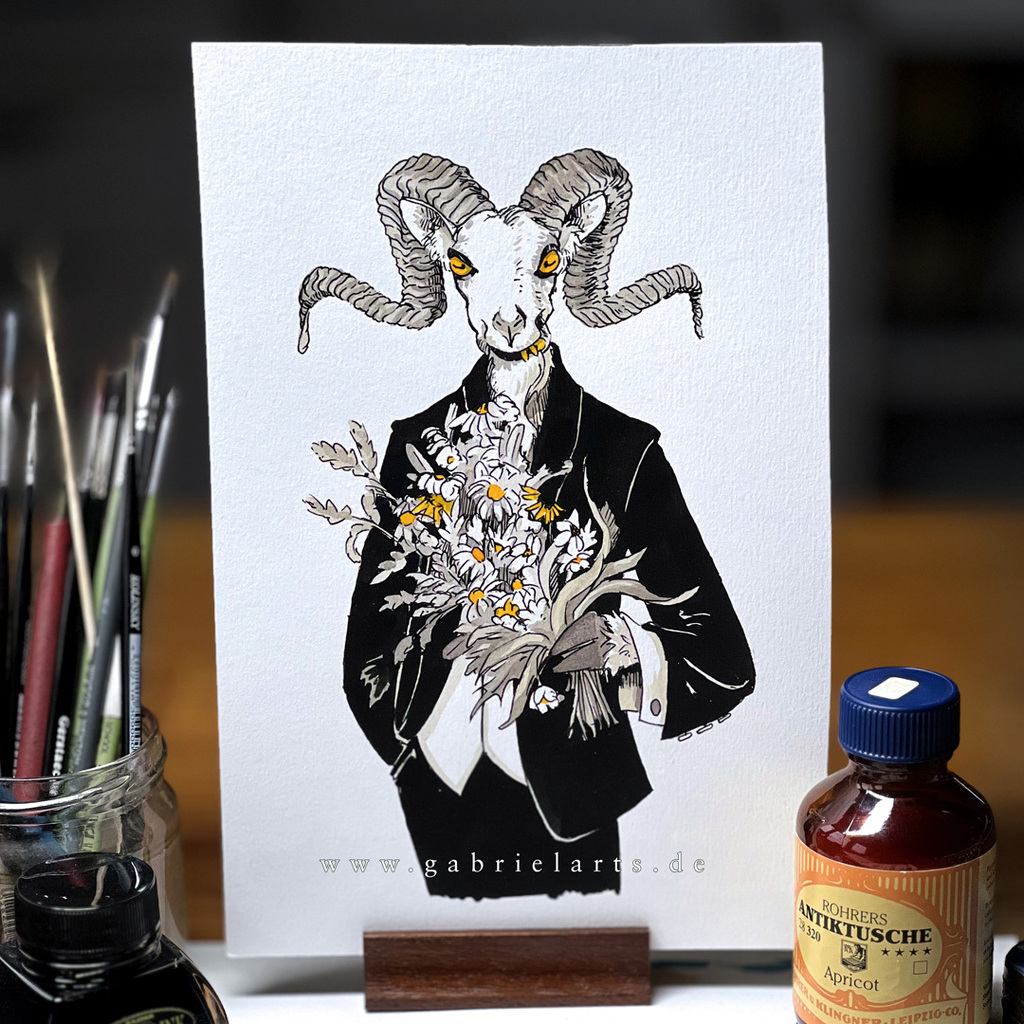 I love sending postcards and greeting cards and every year I am looking for a nice birthday card to send. So i did a THING this year that i'll show you for the next couple of weeks. It started with the idea of the fancy birthday delivery goat eating the bouquet. Well, can yo…