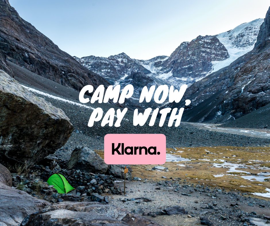 Camp now, pay with @klarna 🏕️🙌
We've launched with @klarna to bring you flexible payment options at checkout 🏕️✨ head to  website to shop now 🧡