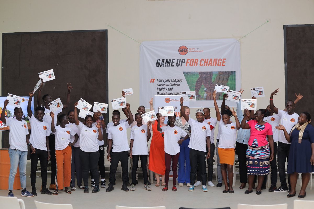 tbf_ug's tweet photo. Amidst joyful smiles and a celebratory atmosphere, the youth proudly received their certificates of participation, ready to spread the message of the transformative power of sports to the world.
#GameUpForChange
#SFDWeek https://t.co/IDf8eOLvTY