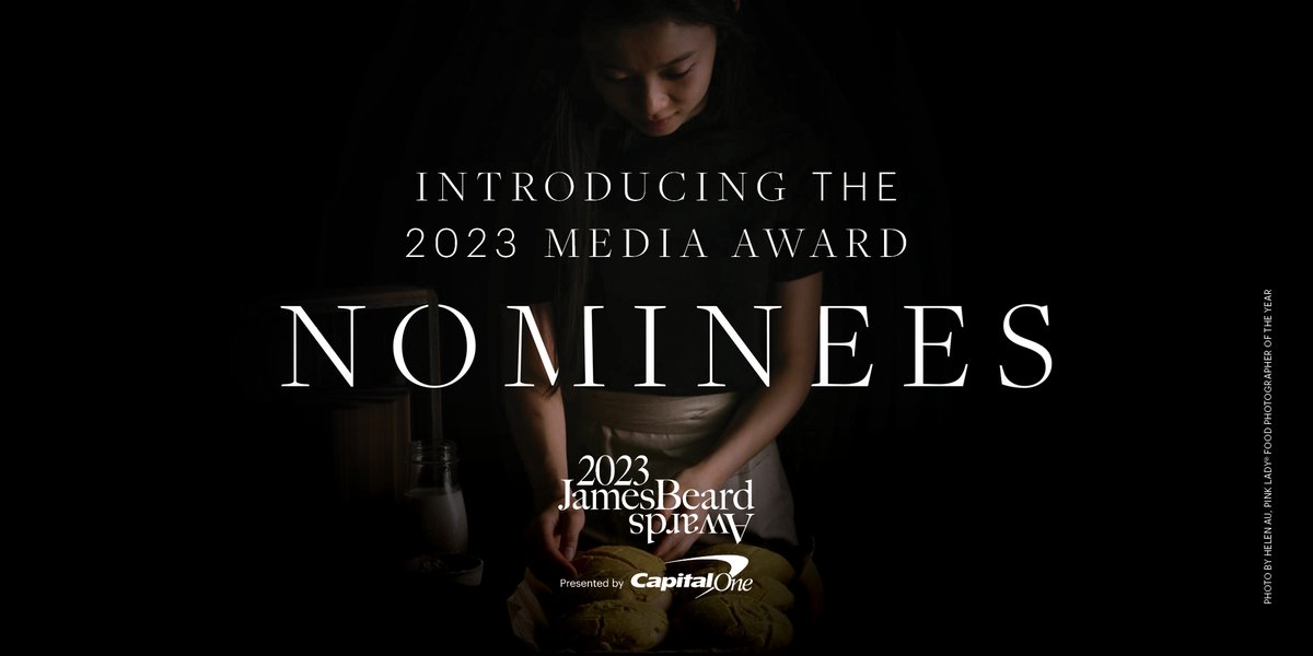 Congratulations to the 2023 Media nominees for the James Beard Awards presented by <a href="/CapitalOne/">Capital One</a>! The Media Awards cover outstanding achievements in Book, Broadcast Media, and Journalism. Learn more about this year's #jbfa nominees: bit.ly/41U3yqM