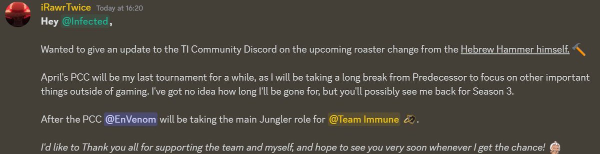 Team Immune tweet media