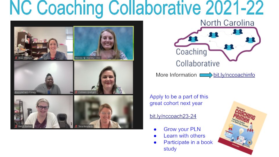 Excellent ending to a great year of learning with the NC Coaching Collaborative! So enjoyed working with this group of learners! Apply for next year by May 1st at bit.ly/nccoachinfo #NCCoachingCollaborative #ISTE #nced #ncbold  <a href="/aplusedtech/">Dr. Ashley McBride</a> <a href="/scibri/">Brian 🦙(he/his) ➡️ 🔥#AIM24 & NCSLMA#🔥</a> <a href="/BoucherLauren/">Lauren Boucher</a> @wcpssdpll