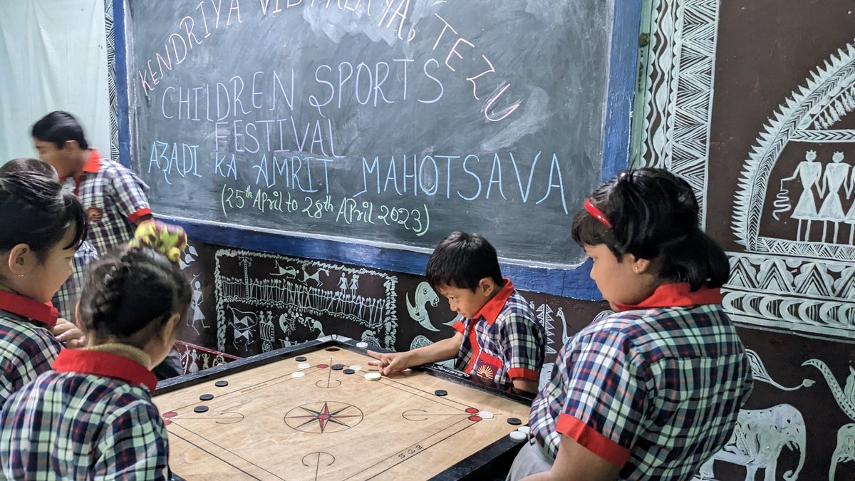 kvtezu_1893's tweet photo. Day 1 Activity of primary section under children sports festival #AzadiKaAmritMahotsav #Akamchildrensportsfestivalmwcd. @KVS_HQ @KVSRO_TINSUKIA https://t.co/krsgNRm88x