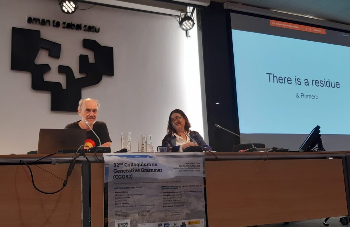 HittLinguistics's tweet photo. We are glad to have Juan Romero, Dennis Ott, Kyle Johnson, Olga Fernández Soriano, Francisco Ordoñez, Jason Merchant and Jairo Nunes in today's #openworkshop on argument structure, case and agreement, and ellipsis. Enjoy! #CGG32 @Letrak_EHU https://t.co/pYB6v4ZEll