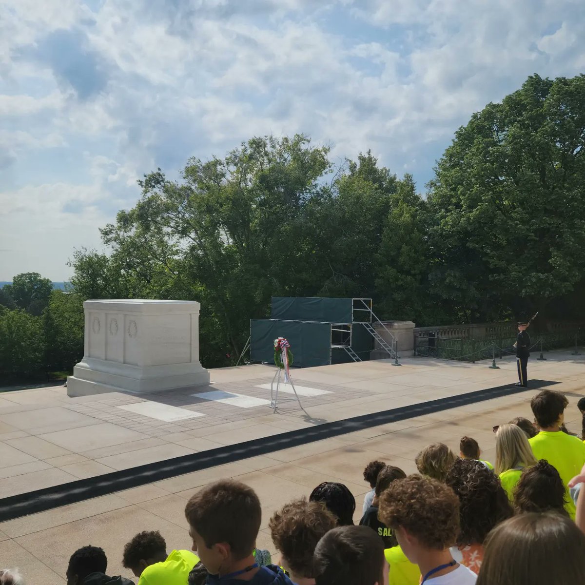 BeachMiddle's tweet photo. Arlington National Cemetery is always a profound experience for us. So proud of how our students honored the solemnity and dignity of this location. https://t.co/htCO8DkSze