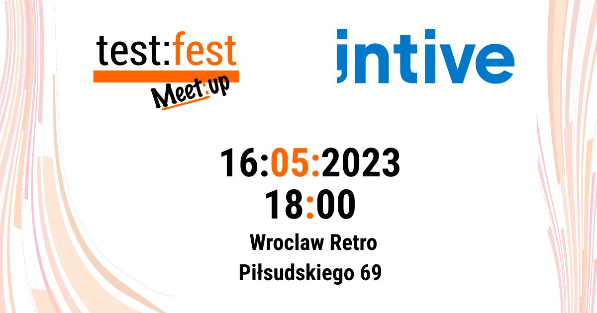 🔥 Uwaga! kolejny test:fest meetup przed nami już 16.05.2023!🚀
🎙Prelegentami #4 spotkania będą Daniel Soboń oraz Sylwester Tomczyk, a gościć nas będzie firma intive we Wrocławiu.
📷Zapisy i więcej informacji znajdziecie tu: meetup.com/test-fest/even…
Uwaga! obowiązują limity.