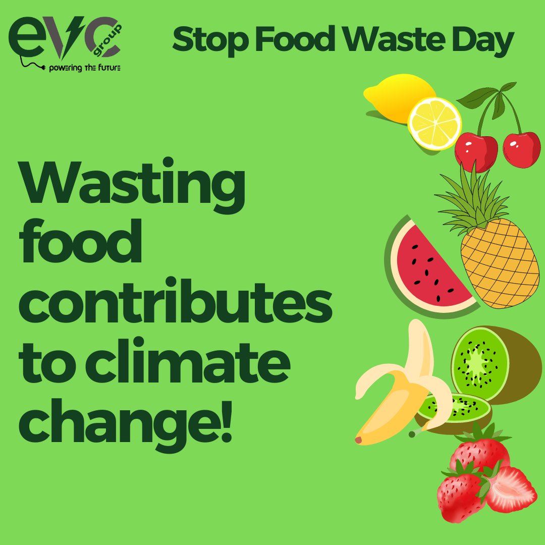 It's #stopfoodwasteday ! We wanted to remind our EV customers and industry friends that there are many ways to help improve our planets future 🌍 Less food waste is a small step that can result in mass change 🌲 #waste #ev #environment #earth #environmental