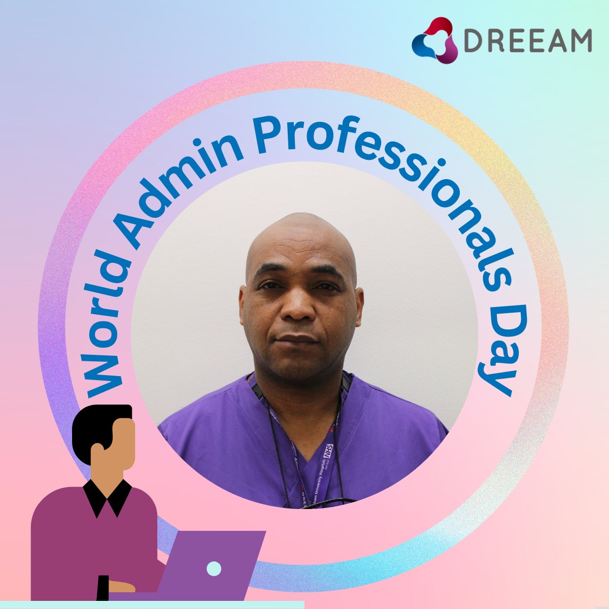 NUHEDUCATION's tweet photo. 🥳🌎 HAPPY WORLD ADMIN DAY 🌎🥳
💜 WINSTON 💜
We appreciate all you do to keep our department running smoothly. Thank you for your enthusiasm and positive attitude, it’s an inspiration!
#LoveAdminNotts #WorldAdminDay #WorldAdminDayNUH #AdministrativeProfessionalsDay @TeamNUH https://t.co/XT34bgK0Km