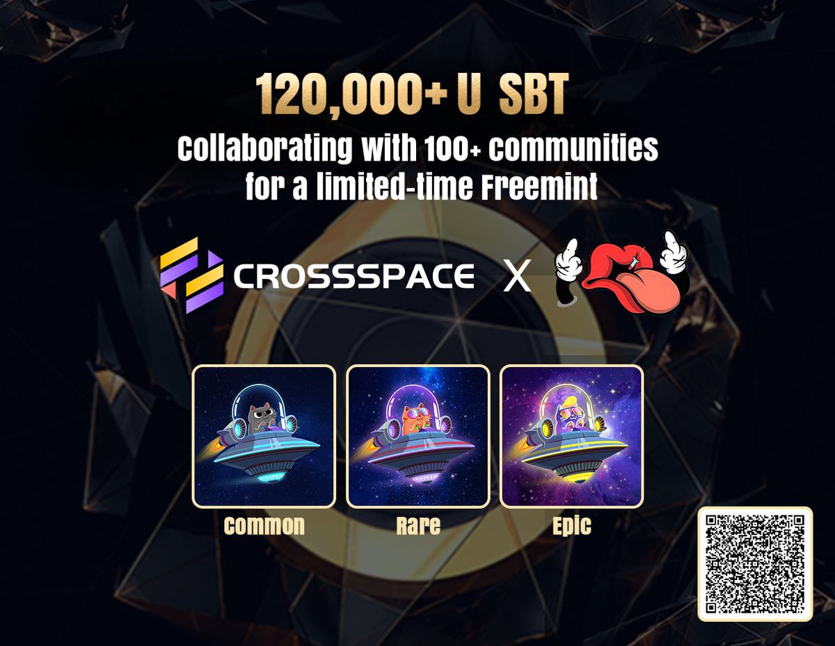<a href="/BiBiCrew_/">BiBiCrew</a> x <a href="/CSpaceOfficial/">CrossSpace Official ⚛️</a> early supporter campaign is now open!🍻

🎁 Total 120,000+ U worth of SBT freemint WL for every participant  

🎁 1 x Epics &amp; 2 x Rare WL 🎁   

🎡 #Giveaway entrance:  trantor.xyz/campaign/22247… 

⏰ 72hr 🔥