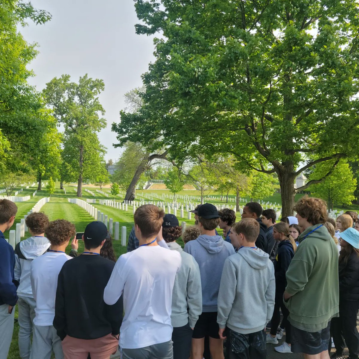 BeachMiddle's tweet photo. Arlington National Cemetery is always a profound experience for us. So proud of how our students honored the solemnity and dignity of this location. https://t.co/htCO8DkSze