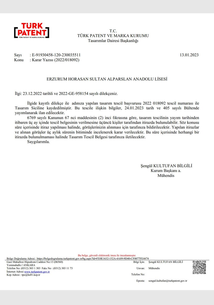 SAAL2019's tweet photo. Fikri Sınai Mülki Haklar çerçevesinde gerçekleştirdiğimiz  okulumuzun logosunun tasarım tescil başvurusu Türk Patent ve Marka Kurumu Tasarımlar Dairesi Başkanlığı tarafından kabul edildi. Emeği geçenlere teşekkür ederiz. @omertekesmia @skaygusuz @s__karakurt @yunusbayrak25 https://t.co/ao5pcnpAof
