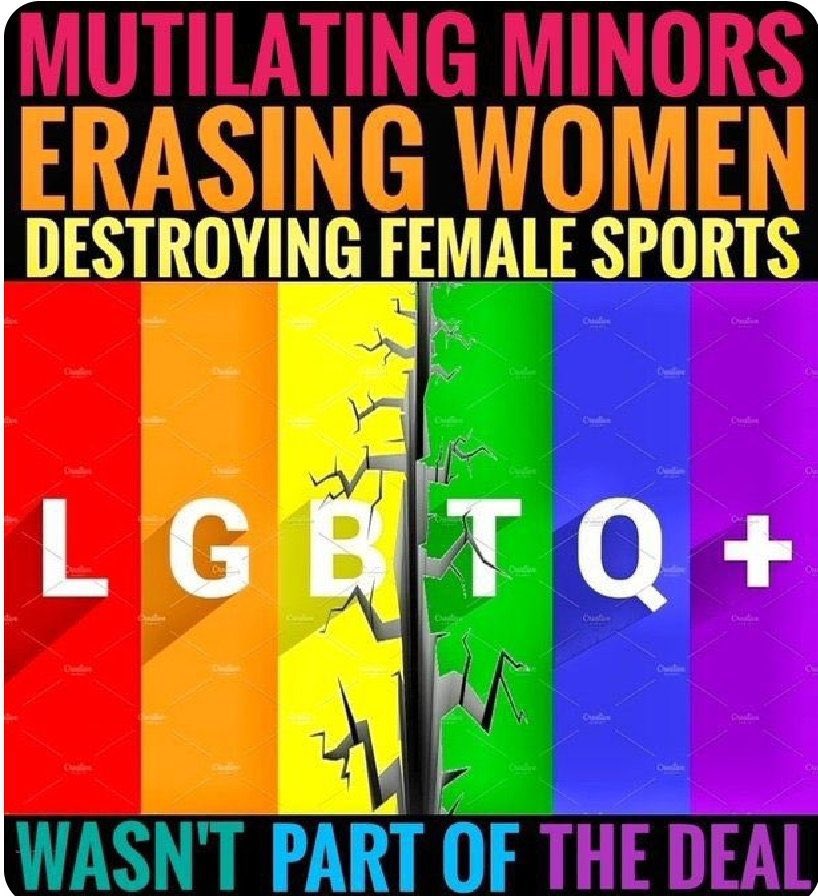 traderek's tweet photo. @LGBFreedom1 The LGB community wants nothing to do with the TQ+, who have pushed gay rights back 30 years. #LGB #LGBWithoutTheT #LGBwithoutTheTQ #ImGayNotQueer #GaynotQueer #GaysAgainstGroomers https://t.co/71VK5pu9qv