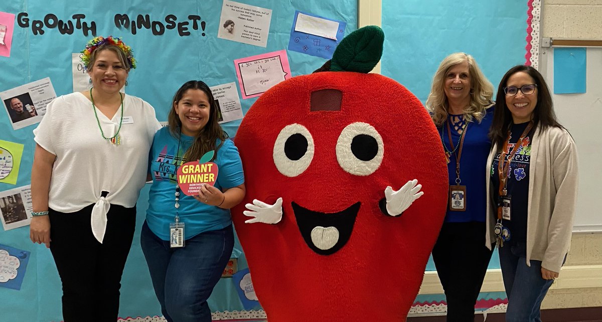 NISDElrod's tweet photo. The NISD NEF Grant Patrol stopped by this morning! Congratulations @BrookeTaliman and @djw3210 on your Resource Grants!  🎉🎉
@NISD 
@nisdnef 
@bflores185 https://t.co/bNm28UVMua
