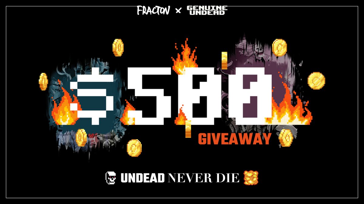 Hey there! In celebration of our upcoming space next week with Genuine Undead! Let’s spread the LOVE ! 👉🏼 Retweet & Tag @FractonProtocol @genuineundead 👉🏼 Tell us 1 good thing about GU! 🎁 $500 raffle 10 winners chosen by Twitter Picker #FractonProtocol #UndeadNeverDie