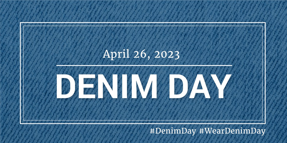 OJPOVC's tweet image. Today, OVC joins the world in raising awareness for #DenimDay in an effort to elevate victims’ voices and to serve as a reminder that myths can have significant consequences for crime victims #SAAM2023.