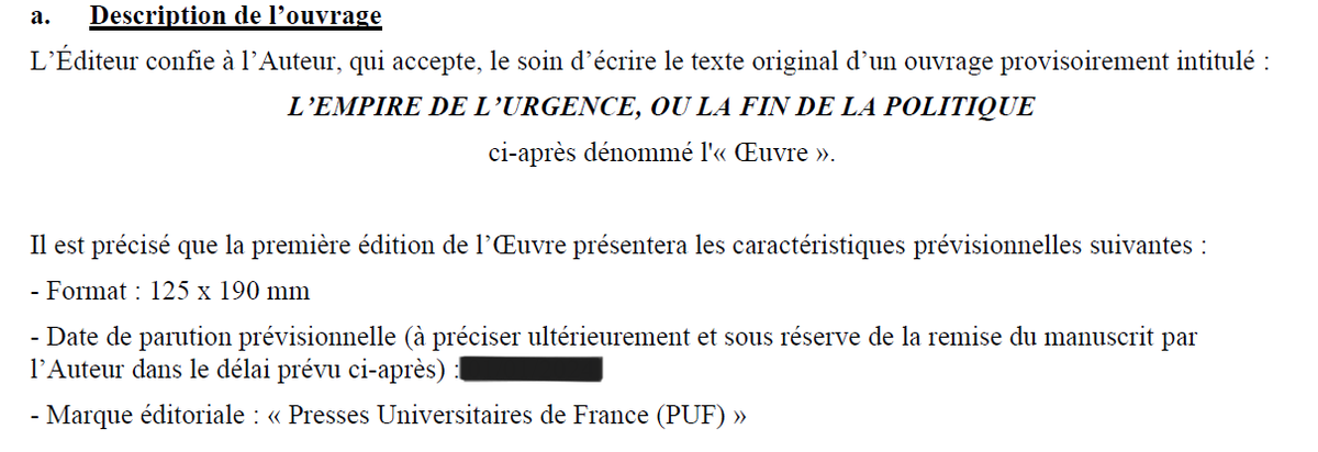 Julien_LeMauff's tweet photo. ⚠️Message de service⚠️
Mon prochain livre, consacré aux usages politiques de l'urgence (auparavant prévu ce printemps) a trouvé un nouvel éditeur (après quelques péripéties)...
Très, très heureux d'avoir signé avec @editions_PUF! 🥳🥳🥳Et à très vite pour plus de nouvelles...📖✍️ https://t.co/CzUeEXxbBg