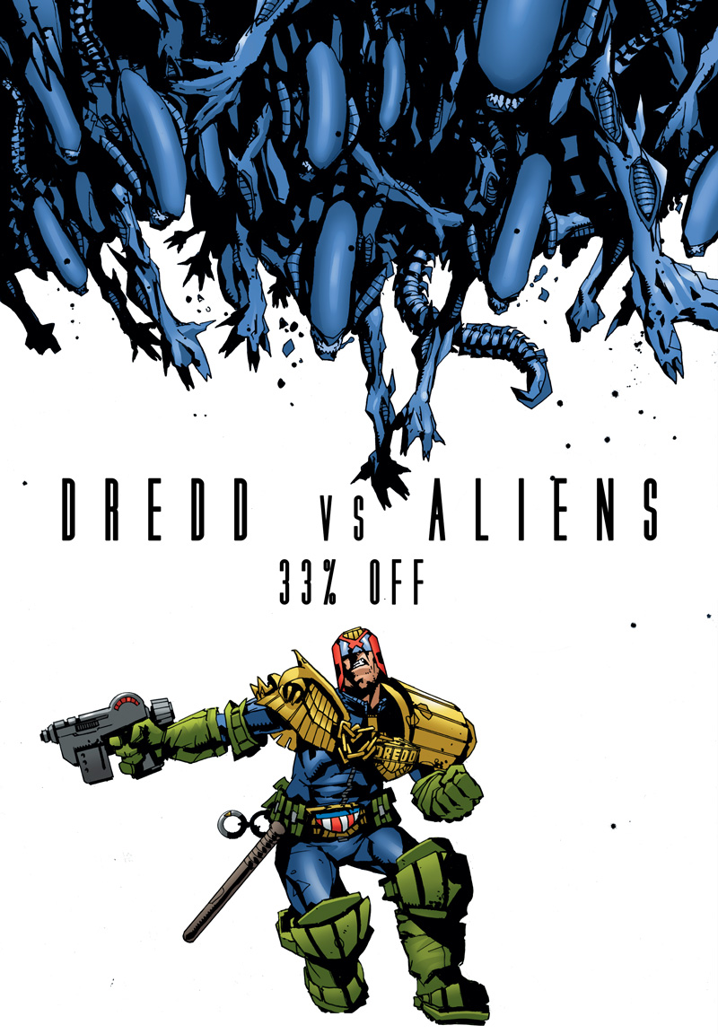 DREDD v ALIENS – whoever wins ... oh, you get the idea!

Celebrate #AlienDay with 33% off Judge Dredd Case Files Vol.36, containing the whole high-octane story by <a href="/andydiggle/">Andy Diggle</a> &amp; <a href="/henryflintZ/">Henry Flint</a> bit.ly/3hAS1sa

#AlienDay2023