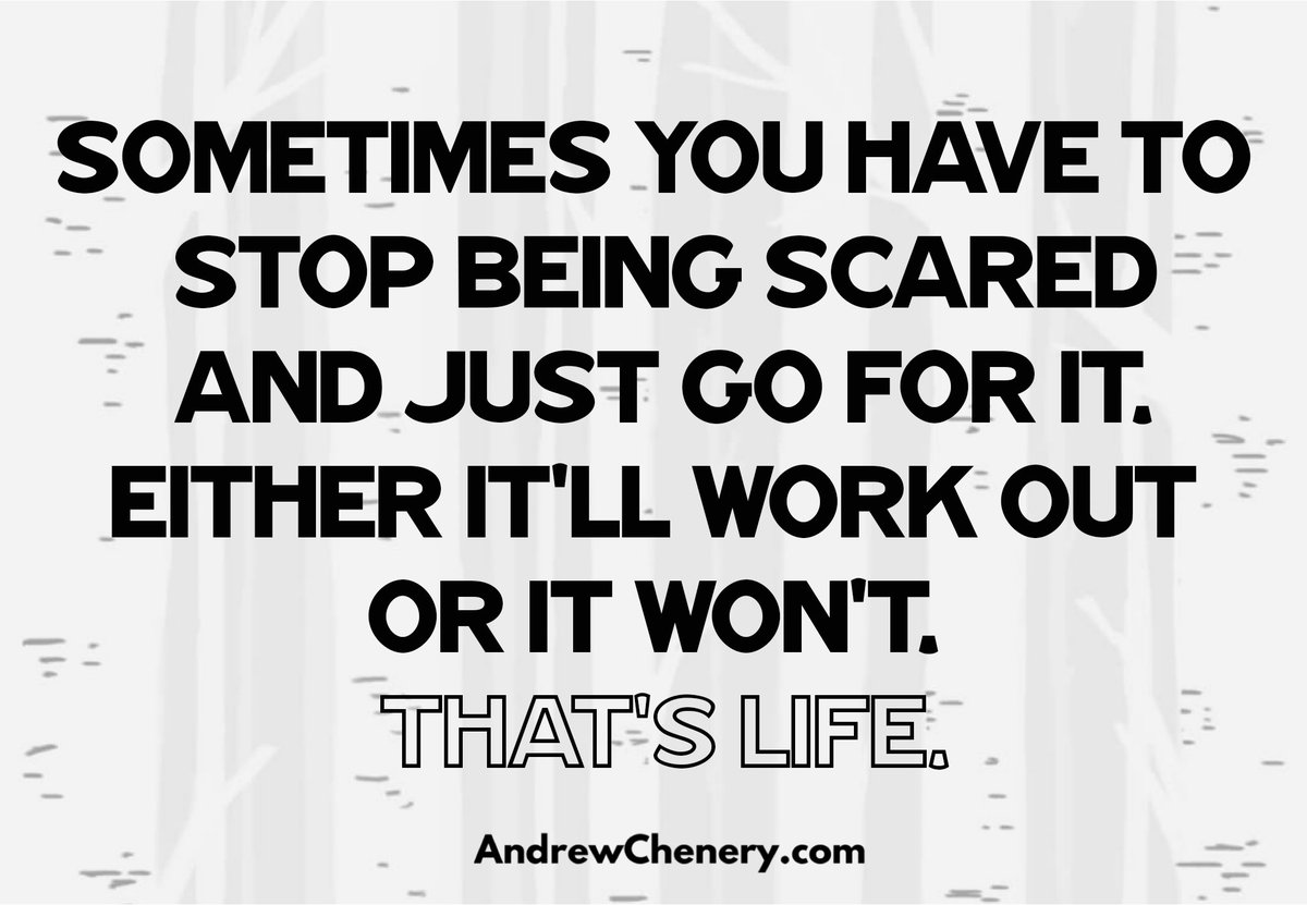 AndrewChenery's tweet photo. 🔹 F(alse) E(vidence) A(ppearing) R(eal) will hold you back from everything worth living for in your life. 

🔸 The only way to conquer fear is to face it head on.

🔹 Feel the fear and do it anyway 

🔸 What fear are you overcoming this week??
https://t.co/KhBQd9PUdX https://t.co/G886E3HvZd