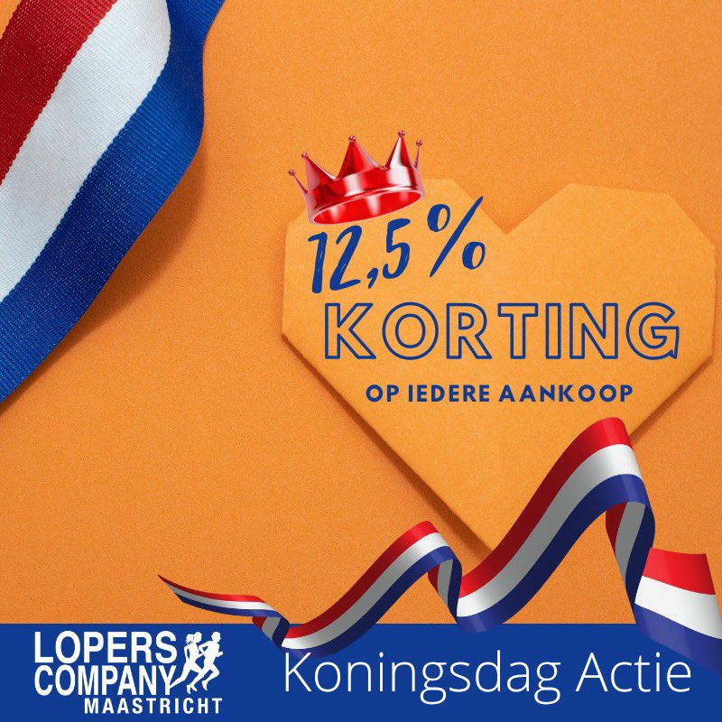 #Koningsdag tussen 10.00 uur en 16.00 uur 12,5% korting op al je aankopen m.u.v. electronica, voeding en lopende acties #Koningsdag2023