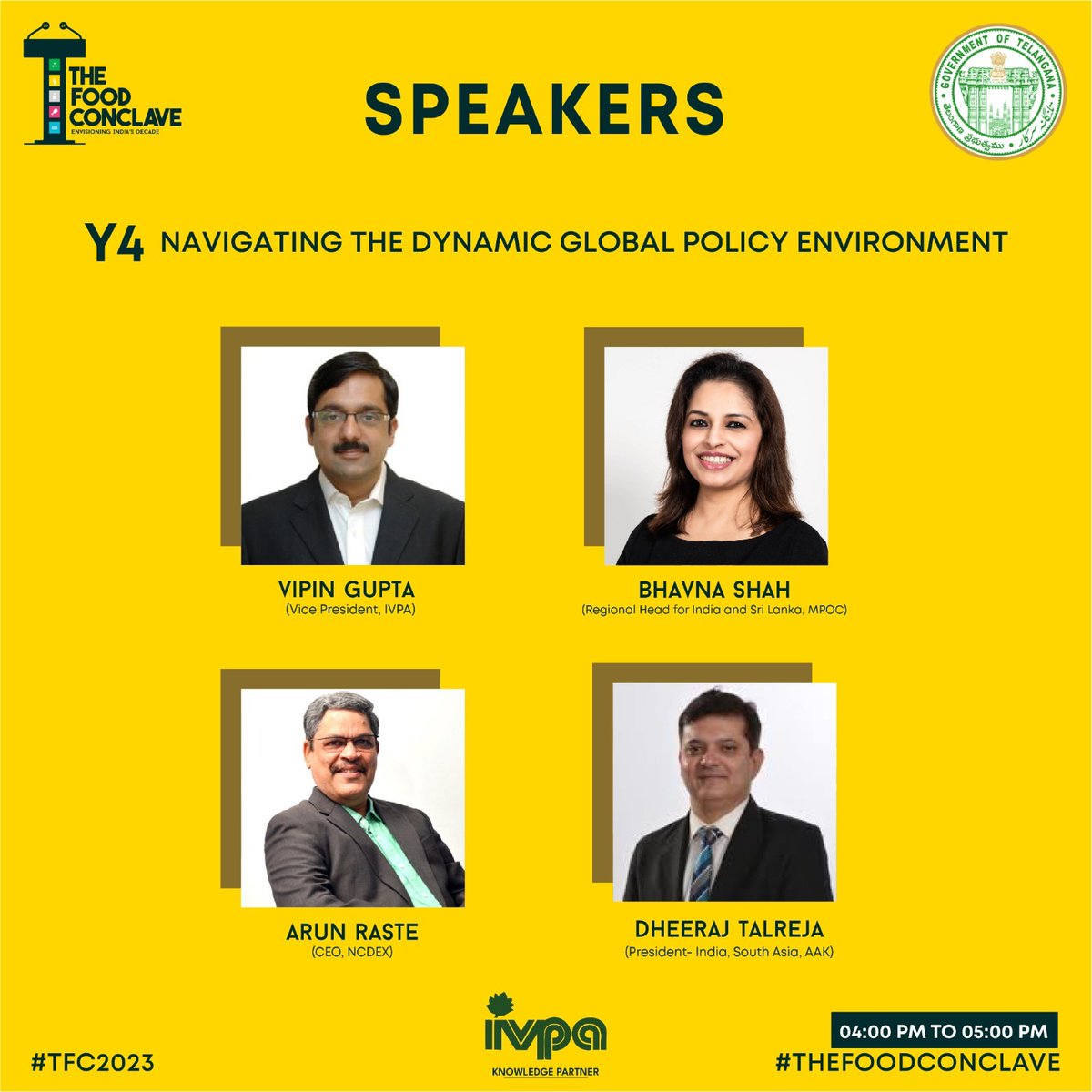 Exciting news! Get ready to explore the dynamic #global policy environment in the #Edibleoil industry with our expert panelists at #TheFoodConclave.
To join us, register here
thefoodconclave.com/registration-f…

#TFC2023 #TheFoodconclave #FoodProcessing #TheFoodConclaveHyderabad #Edibleoils