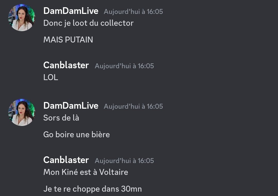 DamDamLive (@damdamofficial) on Twitter photo Quand <a href="/RealCanblaster/">Canblaster</a> me dit "fais-moi signe quand tu reviens sur Paris" 😂
Encore une histoire qui va finir à boire des cannettes de Grim tiède en bricolant du gabber modulaire dans un studio qui sent la clope froide 👍 Quand <a href="/RealCanblaster/">Canblaster</a> me dit "fais-moi signe quand tu reviens sur Paris" 😂
Encore une histoire qui va finir à boire des cannettes de Grim tiède en bricolant du gabber modulaire dans un studio qui sent la clope froide 👍